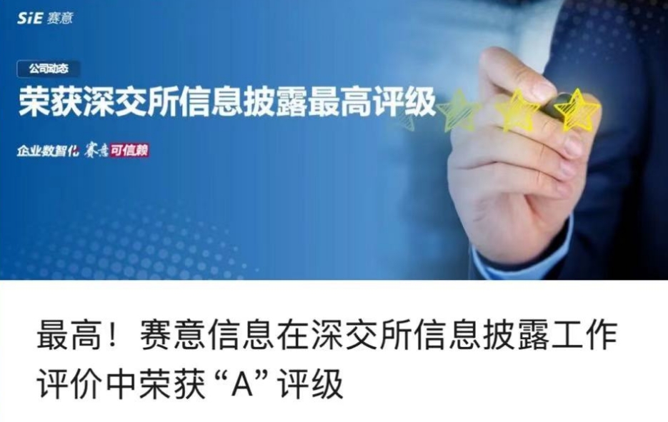 赛意信息在深交所信息披露工作评价中荣获“A级”评级